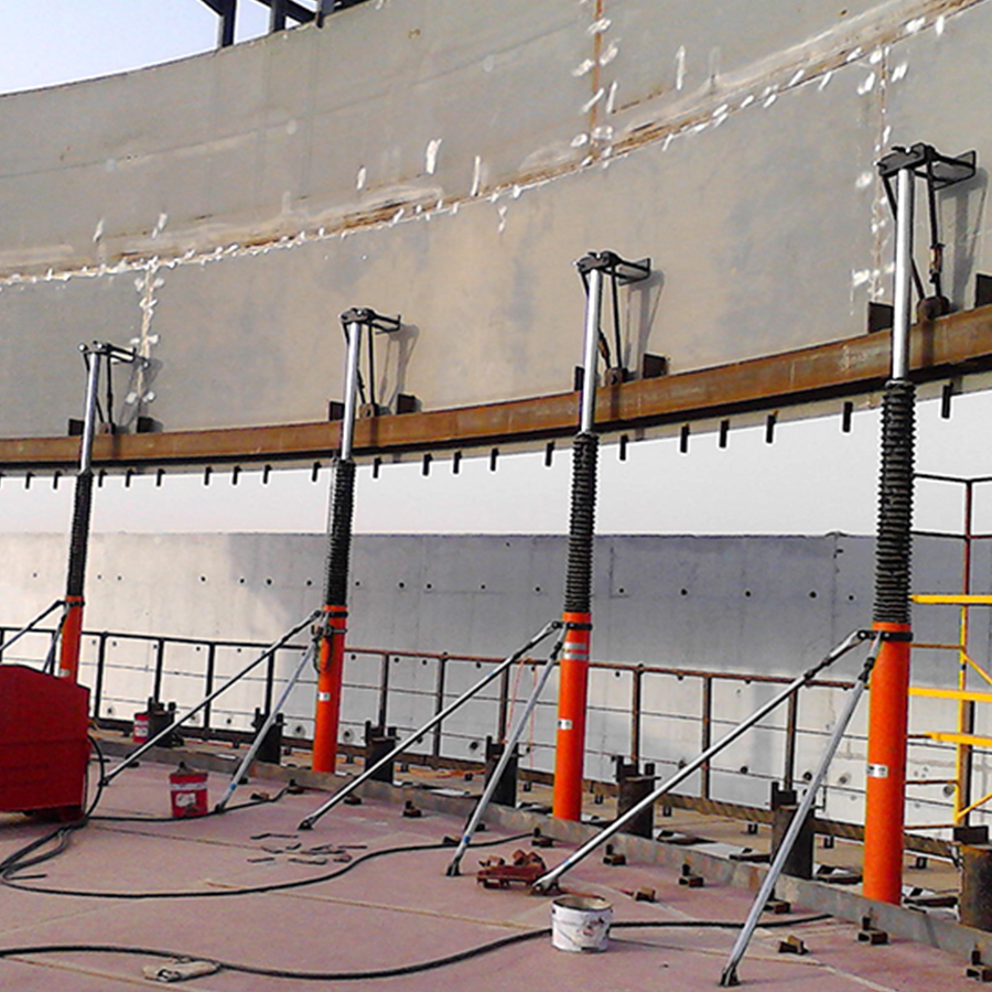 Hydraulic Jacking System for Building Oil/Water/Seed Tank 