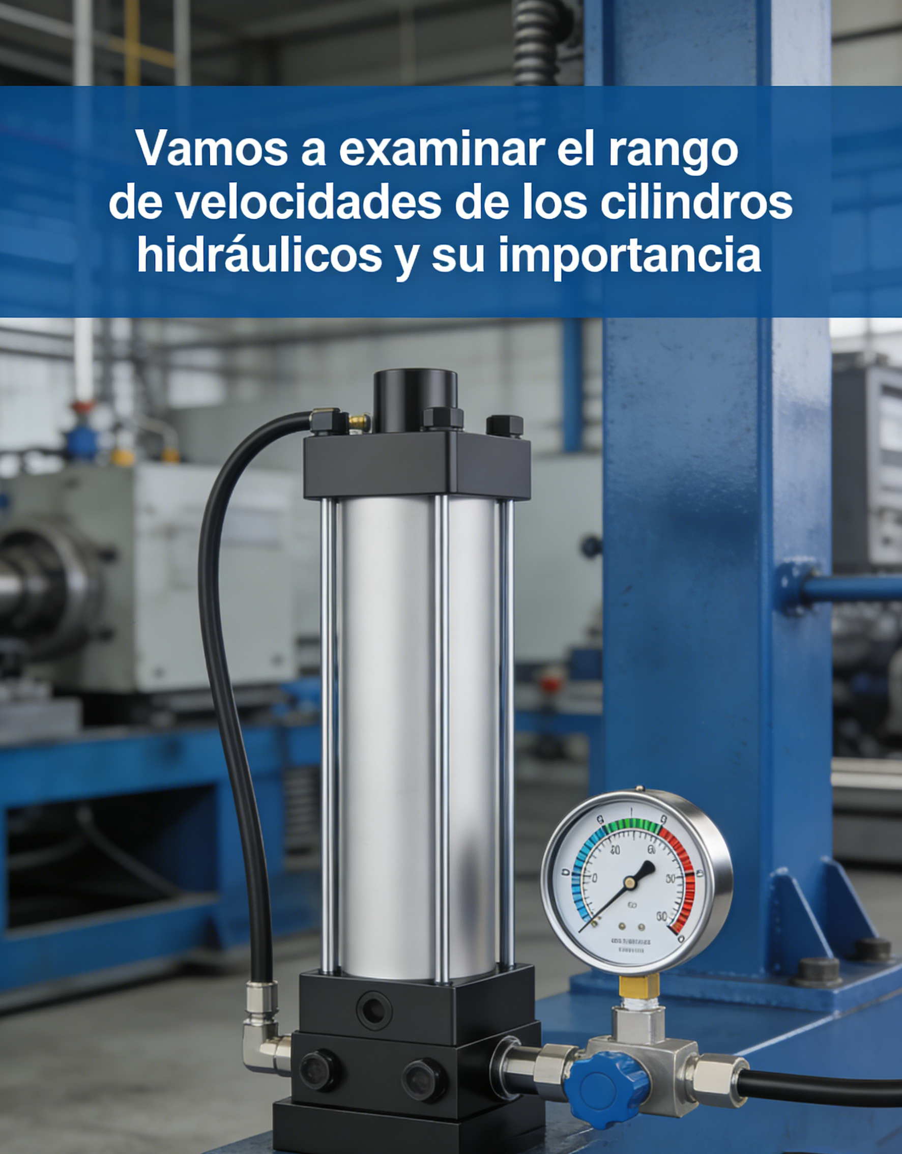 Vamos a examinar el rango de velocidades de los cilindros hidráulicos y su importancia