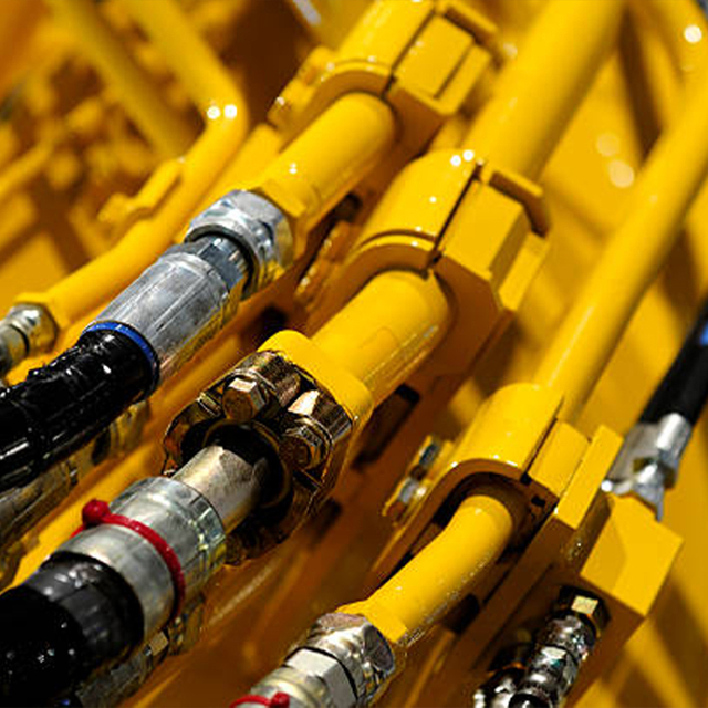 Cilindro hidráulico para la excavadora de máquinas de construcción.